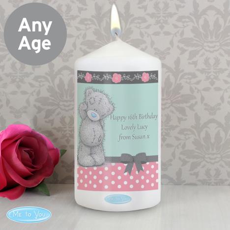 Personalised Me to You Bear Pastel Belle Candle Extra Image 2